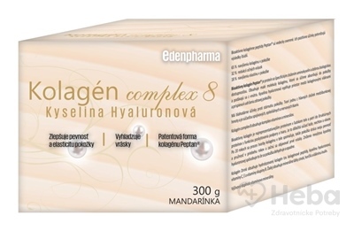 EDENPharma Kolagén Complex 8 Kyselina Hyalurónová  300 g prášok na prípravu nápoja mandarinka
