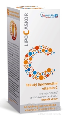 Lipo C Askor, vitamín C s lipozomálnym vstrebávaním  136 ml sirup + 4 testovacie prúžky