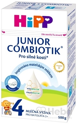 HiPP 4 JUNIOR COMBIOTIK  (inov.2021) mliečna výživa pre batoľatá (od 2 rokov) 1x500 g