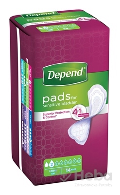 Depend Mini  inkontinenčné vložky pre ženy 1x14 ks