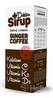 Doktor Sirup kalciový sirup ginger coffee  200 ml sirup