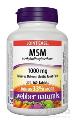 Webber Naturals MSM 1000 mg BONUS  tbl 1x160 ks