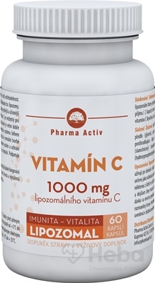 Pharma Activ Lipozomálny Vitamín C 1000 mg  60 kapsúl