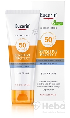 Eucerin Sun Sensitive Protect krém na opaľovanie na citlivú a suchú pleť SPF50+  50 ml opaľovací krém