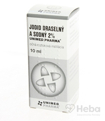Jodid Draselný a Sodný 2 % Unimed Pharma  int opo (fľ.PE) 1x10 ml