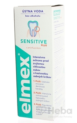 Elmex Sensitive Plus Ústna Voda  1x400 ml