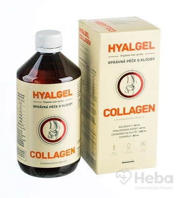 Hyalgel Collagen  500 ml tekutý prípravok pomaranč