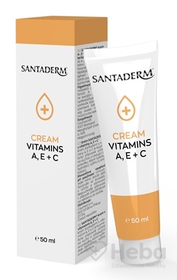 Santaderm Cream Vitamins a, e + c  krém s vitamínmi na suchú a odlupujúcu sa pokožku 1x50 ml