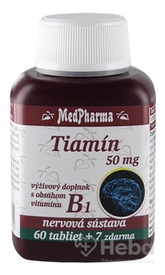 MedPharma TIAMÍN 50 mg (vitamín B1)  tbl 60+7 zadarmo (67 ks)