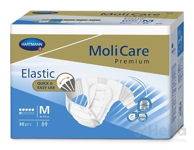 MoliCare Premium Elastic 6 kvapiek M  plienkové nohavičky zalepovacie 1x30 ks