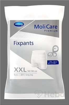 MoliCare Premium Fixpants long leg XXL  fixačné nohavičky (140-180 cm) 1x5 ks