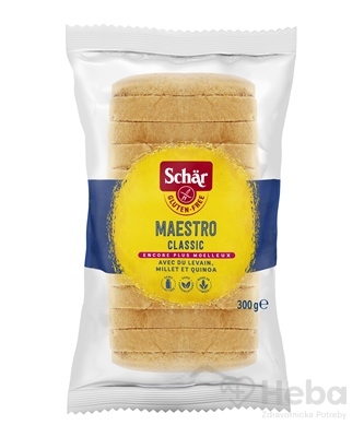 Schär MAESTRO CLASSIC chlieb  bezgluténový, krájaný, 1x300 g