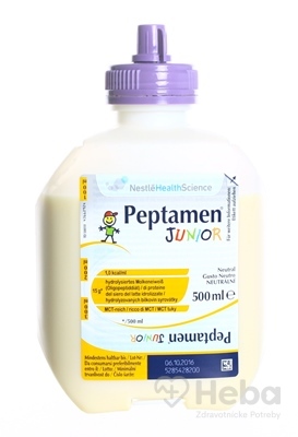 Peptamen Junior  sol (dietetická potravina, bez príchute) 12x500 ml (6 l)