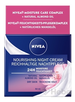 NIVEA Nivea® Výživný nočný krém pre suchú až citlivú pleť, 50 ml