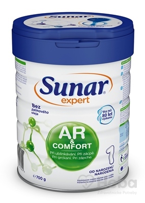 Sunar Expert AR & COMFORT 1  dojčenská výživa (od narodenia) (inov. 2021) 1x700 g
