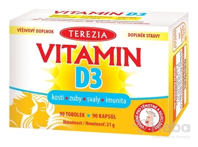 Terezia Vitamín d3 1000 iu  cps 1x90 ks