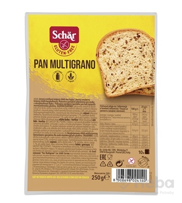 Bezlep.chlieb Schar pan Multigrano 250g