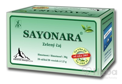SAYONARA zelený čaj  20x1,5 g (30 g)
