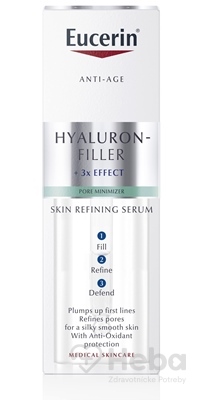 Eucerin HYALURON-FILLER Skin Refiner SERUM  anti-age, zjemňujúce pleťové sérum 1x30 ml