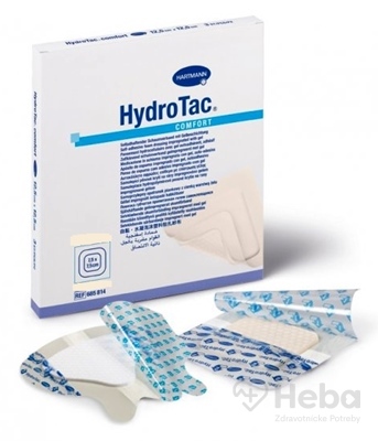 HydroTac Comfort - krytie na rany penové hydropol.  impregnované gélom, samolepiace (8x8 cm) 1x10 ks