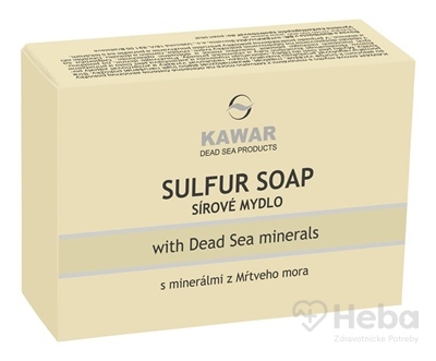 Kawar Sírové Mydlo  s minerálmi z Mŕtveho mora 1x120 g
