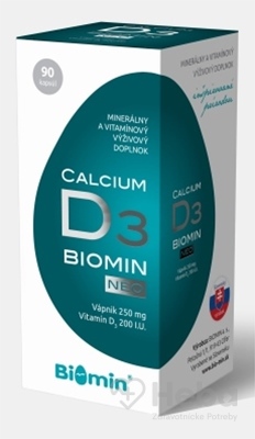 Biomin Calcium Neo s vitamínom D3  90 kapsúl