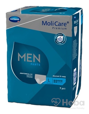 MoliCare Premium MEN PANTS 7 kvapiek L  inkontinenčné naťahovacie nohavičky 1x7 ks