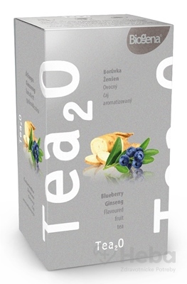 Biogena Tea2O Čučoriedka & Ženšen  ovocný čaj 20x2,3 g (46 g)