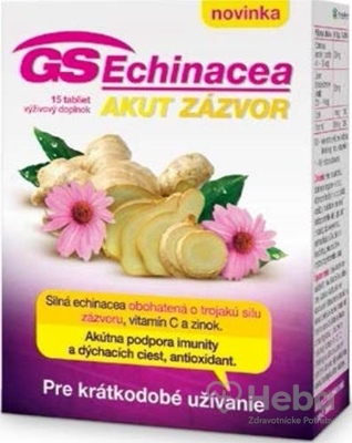 GS Echinacea Akut Zázvor  15 tabliet