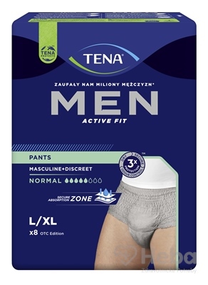 TENA MEN PANTS GREY NORMAL L/XL [8]