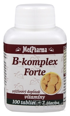 MedPharma B-komplex Forte  107 tabliet (100+7 zadarmo)