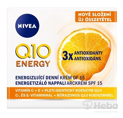 NIVEA Nivea®Q10 Energy Energizujúci denný krém proti vráskam OF 15, 50 ml