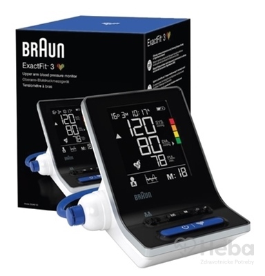 BRAUN EXACTFIT™ 3 BUA6150 ramenný tlakomer + dve manžety