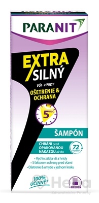 Paranit Extra Silný Šampón  šampón 100 ml + hrebeň, 1x1 set