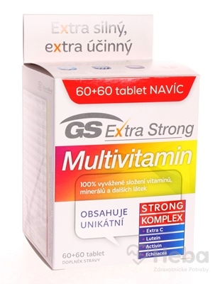 GS Extra Strong Multivitamín  120 tabliet (60+60 zadarmo)