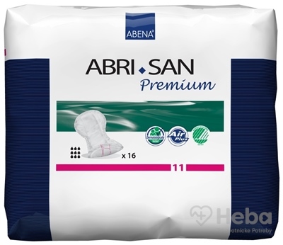 ABENA ABRI SAN Premium 11  vkladacie plienky, priedušné, 37x73 cm, savosť 3400 ml, 1x16 ks