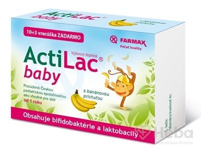 FARMAX ActiLac baby  vrecúška (s banánovou príchuťou) (10+3 ks zadarmo) 1x13 ks