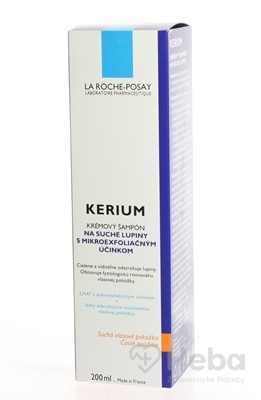 La Roche-Posay Kerium krémový šampón na suché lupiny  200 ml šampón
