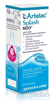 Artelac Splash MDO  očné kvapky s kyselinou hyalurónovou 1x10 ml