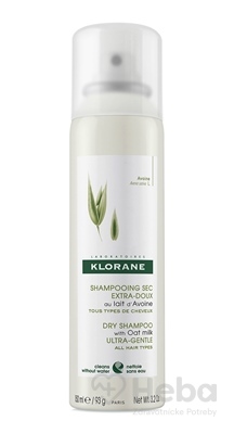 Klorane Avoine dry Shampoo  suchý šampón s ovseným mliekom pre časté umývanie 1x150 ml