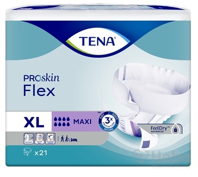 TENA Flex Maxi XL  inkontinenčné nohavičky s rýchloupevňovacím pásom 1x21 ks