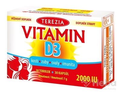 Terezia Vitamín d3 2000 iu  cps 1x30 ks