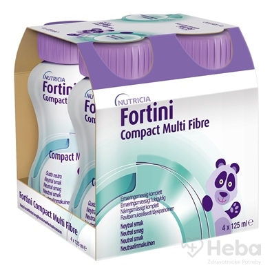 Fortini Compact Multi Fibre  s neutrálnou príchuťou 4x125 ml