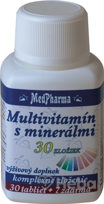 MedPharma Multivitamín s minerálmi  37 tabliet (30+7 zadarmo)