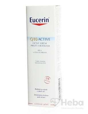 Eucerin Q10 ACTIVE očný krém proti vráskam  pre citlivú pokožku 1x15 ml
