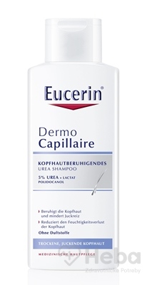 Eucerin DermoCapillaire 5% Urea šampón  pre suchú pokožku 1x250 ml