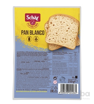 Bezlep.chlieb Schar pan Blanco 250g