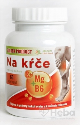 Golden Product Na kŕče Magnézium + vitamín B6 + Draslík  60 kapsúl