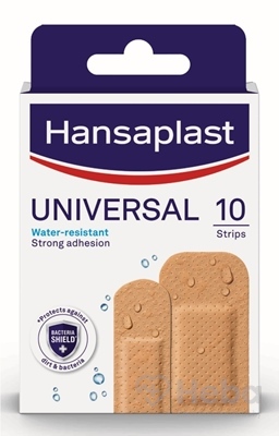 Hansaplast Universal Water resistant  vodeodolná náplasť 1x10 ks