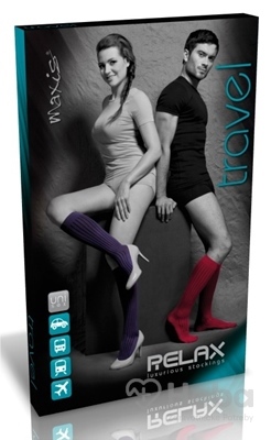 Maxis Relax Travel Lýtkové Pančuchy  veľkosť S (I.KT), šedá, 1x1 pár